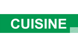 autocollant CUISINE VERT