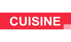 autocollant CUISINE ROUGE