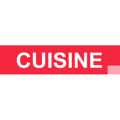 autocollant CUISINE ROUGE