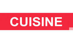 autocollant CUISINE ROUGE