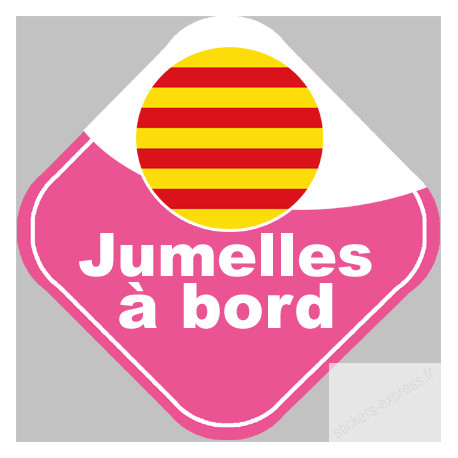 Stickers autocollant jumelles catalanes