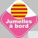 Stickers autocollant jumelles catalanes