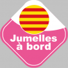 Stickers autocollant jumelles catalanes