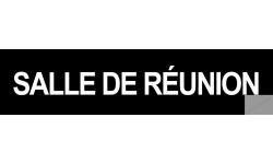 autocollant SALLE DE REUNION NOIR