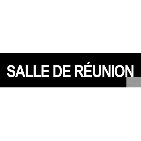 autocollant SALLE DE REUNION NOIR