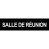 autocollant SALLE DE REUNION NOIR