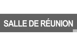 autocollant SALLE DE REUNION GRIS