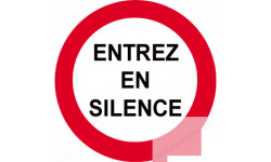 autocollant entree en silence