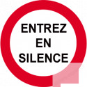 autocollant entree en silence