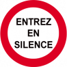 autocollant entree en silence