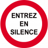 autocollant entree en silence