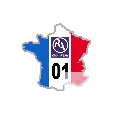 autocollant FRANCE 01