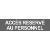 autocollant ACCES RESERVE AU PERSONNEL BLEU