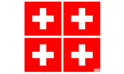 Stickers / autocollants drapeau Suisse