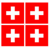 Stickers / autocollants drapeau Suisse