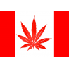 Drapeau canada canabis