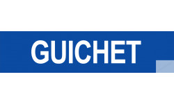 Autocollant GUICHET 