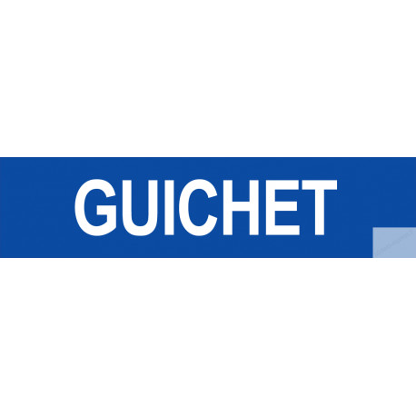 Autocollant GUICHET 