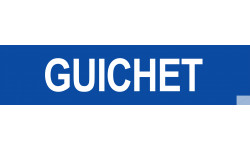 Autocollant GUICHET 