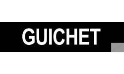 Autocollant GUICHET 