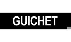 Autocollant GUICHET 