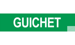 Autocollant GUICHET 