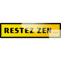 autocollant restez zen...