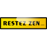 autocollant restez zen...