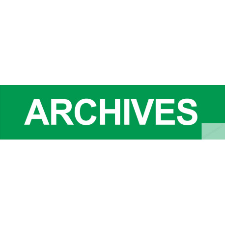 Autocollant ARCHIVES VERT