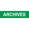 Autocollant ARCHIVES VERT