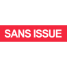 autocollant SANS ISSUE  rouge