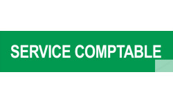 Autocollant SERVICE COMPTABLE vert