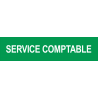 Autocollant SERVICE COMPTABLE vert