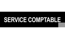 autocollant SERVICE COMPTABLE noir