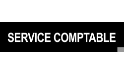 autocollant SERVICE COMPTABLE noir