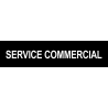 autocollant SERVICE COMMERCIAL noir