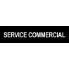 autocollant SERVICE COMMERCIAL noir