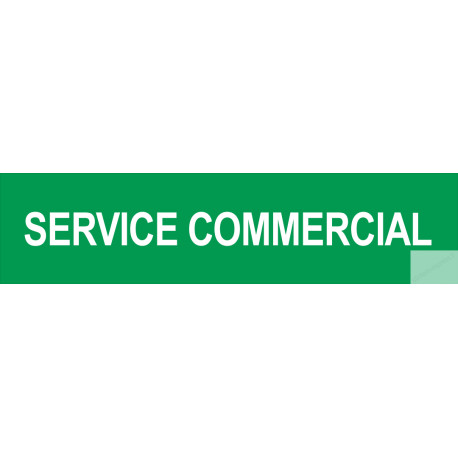 Autocollant SERVICE COMMERCIAL vert