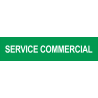 Autocollant SERVICE COMMERCIAL vert