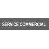 Autocollant SERVICE COMMERCIAL gris