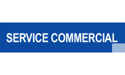 Autocollant SERVICE COMMERCIAL bleu