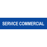 Autocollant SERVICE COMMERCIAL bleu