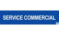 Autocollant SERVICE COMMERCIAL bleu