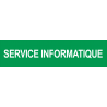 Autocollant SERVICE INFORMATIQUE vert