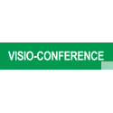 Autocollant VISIO-CONFERENCE vert