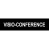 Autocollant VISIO-CONFERENCE noir