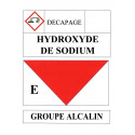 autocollant Hydroxyde de sodium