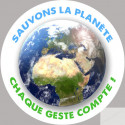 autocollant sauvons la planète