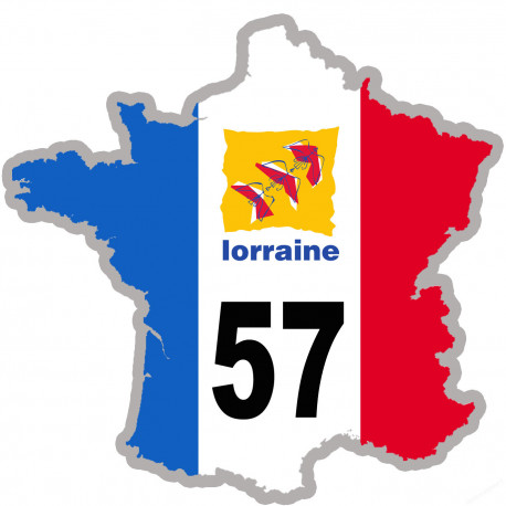 autocollant FRANCE 57