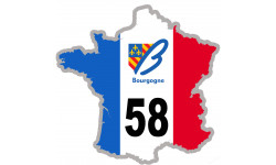 autocollant FRANCE 58